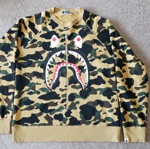 Bape Camo Crewneck Metal Zip - Real 100% Authentic